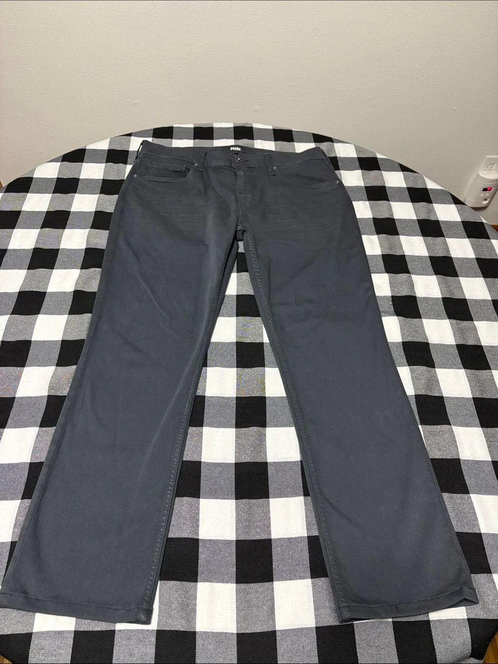 PAIGE Transcend Federal Slim Straight Jean Vintage Onyx Blue Men 32 x 28.5